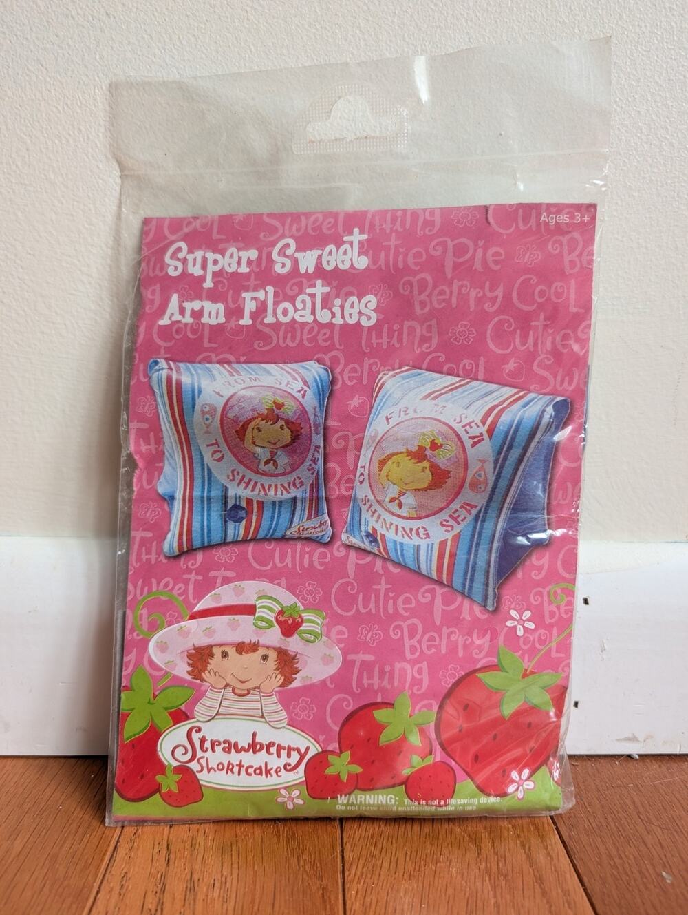 Deadstock 2006 Strawberry Shortcake Arm Floaties 1 Pair Water Swim Armbands